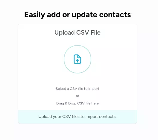 Upload CSV Screen