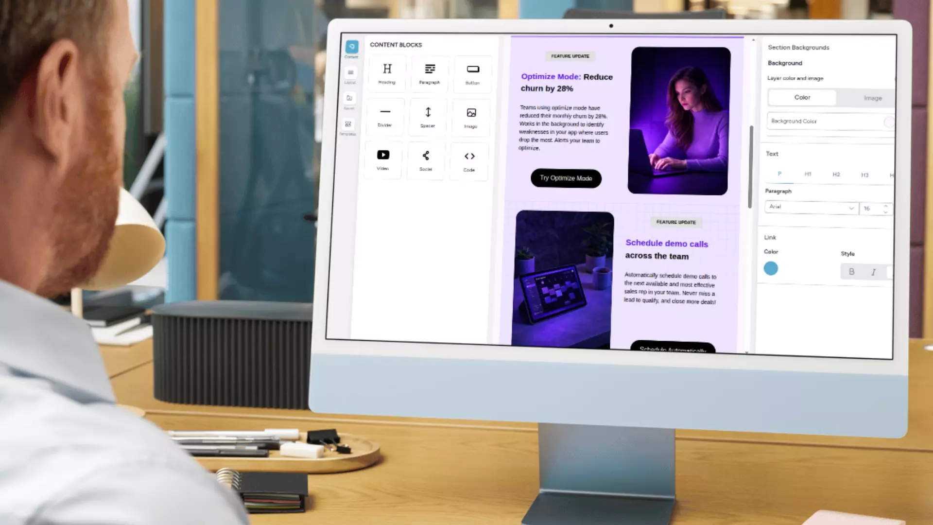 Email builder brand consistency