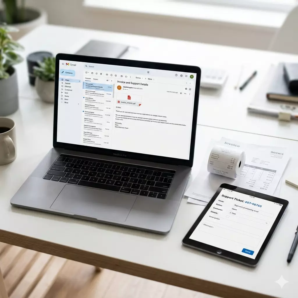 Transactional email invoices